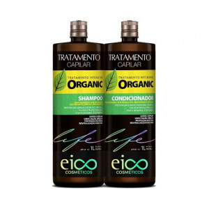 Kit Eico Tratamento Intensivo Organic Shampoo 1 Litro + Condicionador 1 Litro