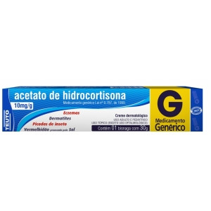 Acetato de Hidrocortisona 10mg/g Creme Dermatológico 15g