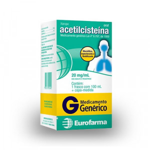 Acetilcisteína 20mg Xarope Eurofarma 100ml