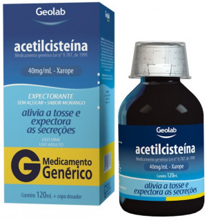 Acetilcisteina 40mg Xarope Adulto 10ml 