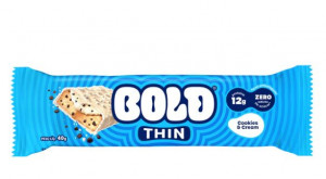 Bold Thin Barrinha de Proteína Sabor Cookies & Cream 40g