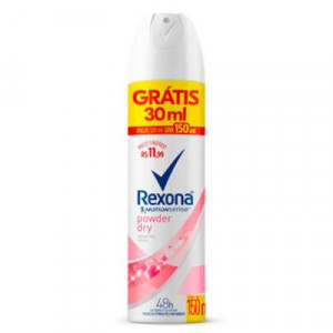 Desodorante Rexona Aerosol Powder  Dry 150ml + 30ml