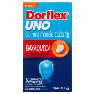 Dorflex Uno Enxaqueca 1g com 10 Comprimidos Efervescentes