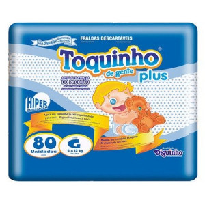 Fralda Toquinho Plus G 80 Unidades