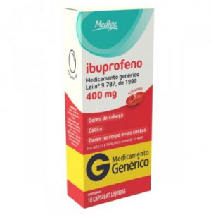 Ibuprofeno 400mg Medley com 10 Cápsulas