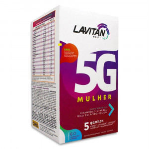 Lavitan Multi 5g Mulher 60 Comprimidos Revestidos
