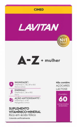 Lavitan Mulher A-Z Cimed com 60 Comprimidos