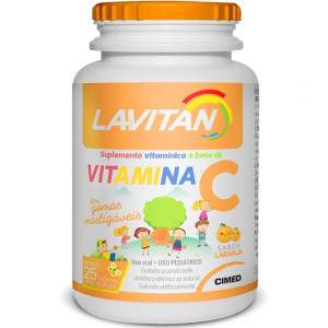 Lavitan Vitamina C 25 Gomas Mastigáveis