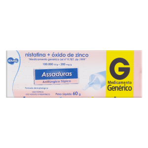 Nistatina + Óxido de Zinco Pomada Assaduras EMS 60g