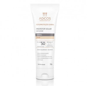 Protetor Solar Mousse Adcos Mineral FPS 50 Ivory 50g