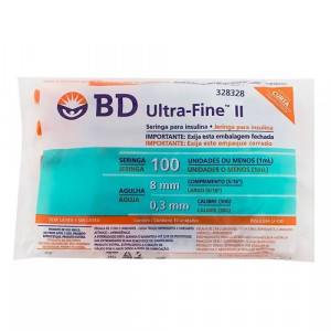 Seringa Insulina BD Ultra-Fine 8mm x 0,3mm 1ml 