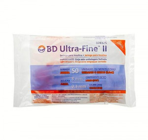 Seringa para Insulina Ultra Fine 8mm 50ui