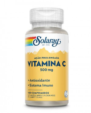 Vitamina C 500mg Solaray com 100 Comprimidos