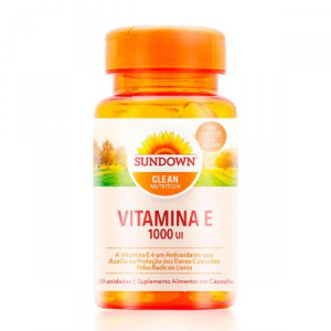Vitamina E 1000ui Sundown com 30 Cápsulas